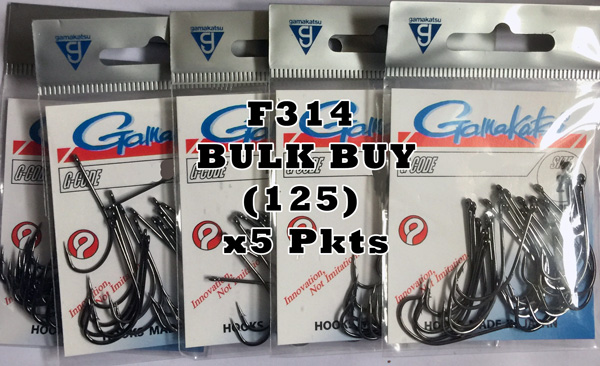 Bulk Buy Gamakatsu F314 Hooks (125)